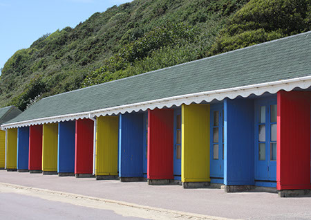 Colourful beach huts - Date Taken 16 Jun 2011